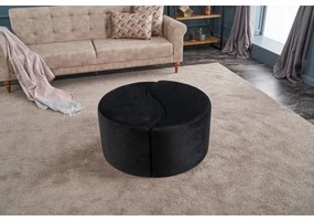 Pouf JING Ø 80 cm antracite