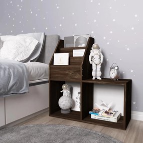 Portariviste Bambini Rovere Fumo 71x30x78,5cm Legno Multistrato /