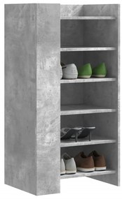 Scarpiera Grigio Cemento 52x37,5x100 Cm İn Legno Multistrato /