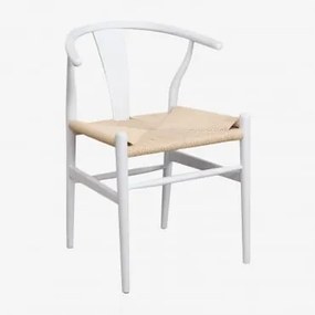 Confezione Da 4 Sedie Da Pranzo Uish Edition Bianco Legno - Sklum