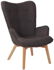 Poltrona Chesterfield Durham Stoff / Dunkelgrau