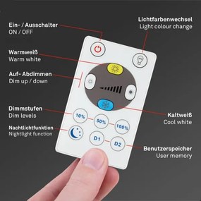 Briloner 7058-015 - Luce LED dimmerabile SLIM LED/18W/230V Wi-Fi Tuya + +TC