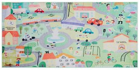 Tappeto per bambini cotone multicolore 80 x 150 cm KEMER Beliani