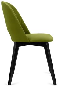 Sedia da pranzo BOVIO 86x48 cm luce verde/faggio