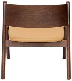 Poltrona marrone scuro Oblique - Hübsch