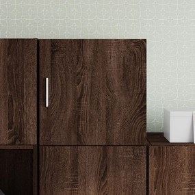 Mobile A Parete Rovere Marrone 40x42,5x40 Cm Legno Multistrato /