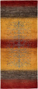 Loribaft Tappeto 200x90 Rosso (Iran) Annodato A Mano