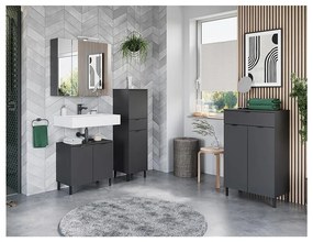 Mobile da lavabo antracite 60x56 cm Arcena - Germania