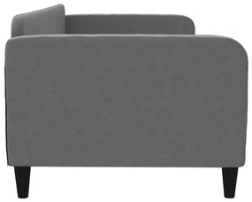 Letto da giorno grigio scuro 90x190 cm in tessuto