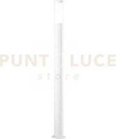 Paletto tokyo bianco 1 luce attacco e27 ip44 11,5x110cm in acciaio ...