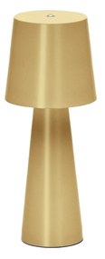 Kave Home - Lampada da tavolo piccola Arenys in metallo con finitura dorata