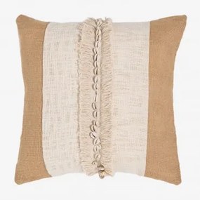 Cuscino Quadrato In Cotone E Juta (45x45 Cm) Naiba Colori Naturali - Sklum