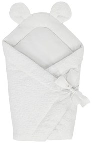 Copertina per neonati bianca in bouclé 35x65 cm – Meowbaby