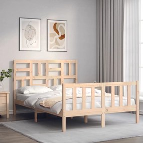 Giroletto Con Testiera Small Double İn Legno Massello /
