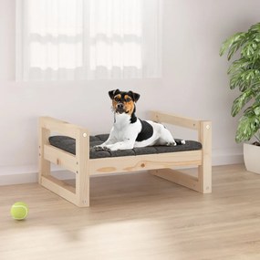 Cuccia Per Cani 55,5x45,5x28 Cm İn Legno Massello Di Pino /