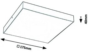 Rabalux - Plafoniera da bagno a LED/18W/230V 2800-6000K IP44 bianca
