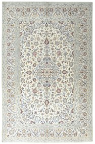 Kashan Tappeto 200x300 Beige (Iran) Annodato A Mano