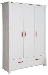 Armadio per bambini grigio chiaro 136x190 cm Mila - Roba