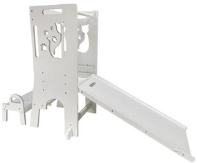 2Kids Toys - Torre didattica Gatto con scivolo e lavagna