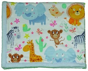 Coperta azzurra per neonati 80x100 cm - OYO kids