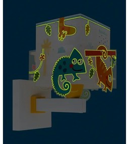 Dalber 63319 - Applique per bambini HAPPY JUNGLE 1xE27/15W/230V