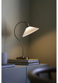 Markslöjd 108863 - Lampada da tavolo VELA 1xE27/40W/230V ottone/bianco