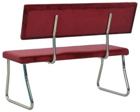 Panca 110 cm in Velluto Rosso Vino
