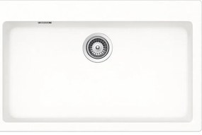 Lavello integrato 1 vasca SCHOCK Primus N100XL quarzo L 50 x L 79 cm bianco
