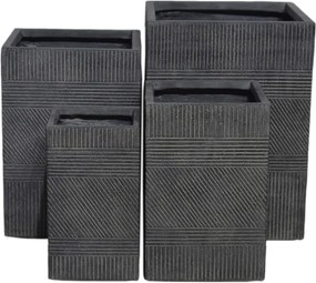 ARIOCARPO - set di vasi in fibra sintetica