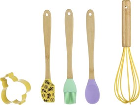 Set 4 accessori pasticceria silicone con formina ape