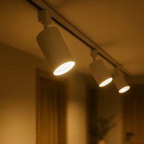 Faretto per sistema a binario monofase TIGER 1xGU10/10W/230V bianco