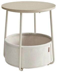 Tavolino d'appoggio NOIRA crema/bianco