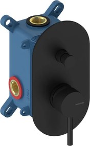Rubinetto per doccia ad incasso monocomando 2 vie Loop nero SANYCCES
