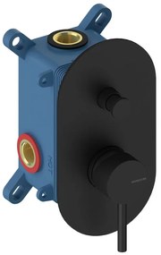 Rubinetto per doccia ad incasso monocomando LOOP nero opaco SANYCCES