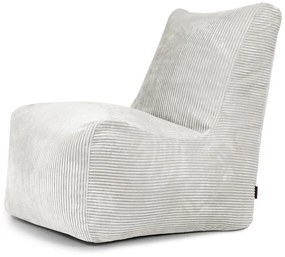 Puof a sacco color crema con rivestimento in velluto a coste Seat Lounge – SLOWDOWN
