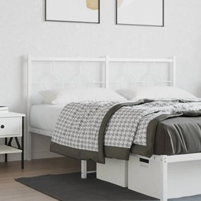 Testiera İn Metallo Bianco 150 Cm /
