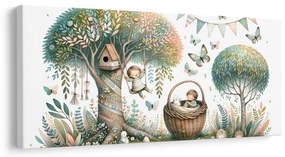 Quadro su tela – Altalena tra i rami dell’albero