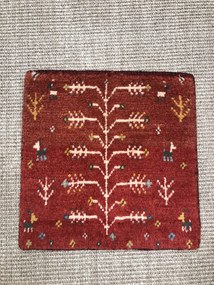 Gabbeh Tappeto persiano 40x40 Rosso (Iran) Annodato A Mano