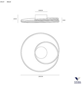 Circuit plafoniera Ø65 40w 3000k - 4000k dimmerabile