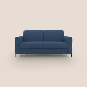 Ortensia divano letto materasso H18 cm con piedi alti in elegante microfibra smacchiabile T11