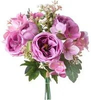 Set 3 Bouquet Artificiali Cabbage Rose 35 cm