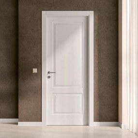 Porta interna a battente Rigel in MDF laccato colore bianco, L 60 x H 210 cm, apertura reversibile