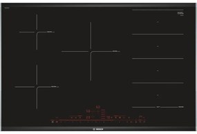 piano cottura a induzione 80cm 5 fuochi 7400w flexinduction nero - pxv875dv1e - bosch