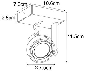 Faretto moderno nero - Master 50