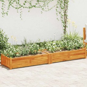 Letto Rialzato Da Giardino İn Legno Di Acacia 200x50x25 Cm /