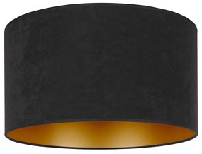 Duolla - Plafoniera ROLLER 1xE27/15W/230V diametro 40 cm nero/oro