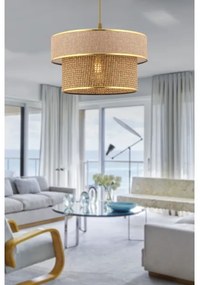 Lampadario a cavo ERO 1xE27/60W/230V marrone/oro