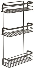 Scaffale da bagno nero a tre livelli Origin - Metaltex