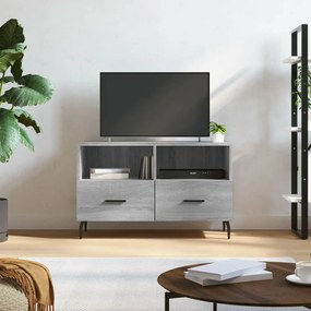 Mobile Porta Tv Grigio Sonoma 80x36x50 Cm İn Legno Multistrato /