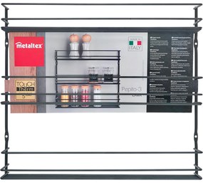 Organizer per spezie da parete in acciaio inox Pepito – Metaltex